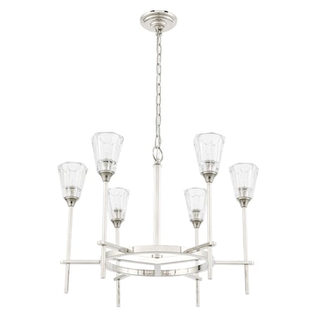 Urban Classic Soiree 6 Light Polished Nickel Pendant